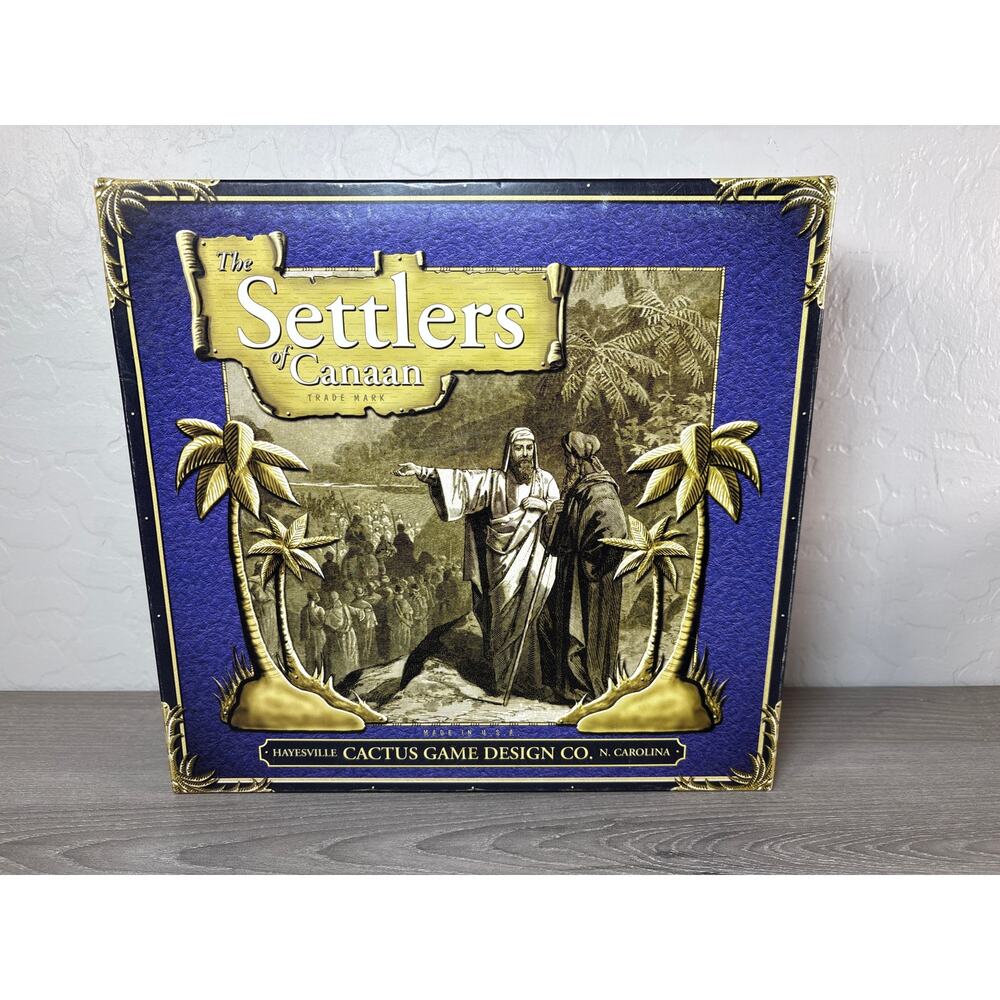 The Settler of Cataan‎ Bible Board Game- Cactus Game -Complete-  EUC
